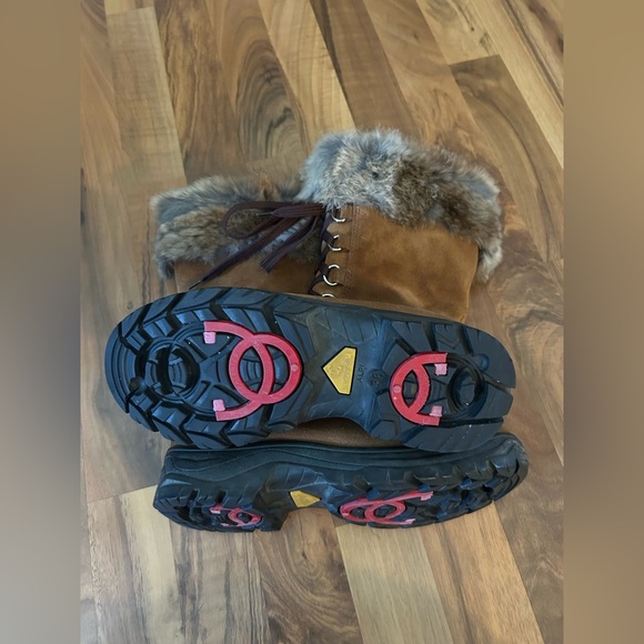 Cozy Tan Fur-Trimmed Winter Boots - Picture 6 of 8